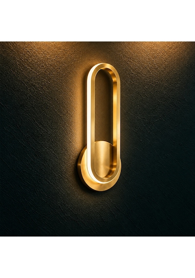 Luis Şarjlı Modern Led Duvar Apliği Günışığı Taşınabilir Usb Gold