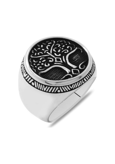 Oval Tasarım Soyağacı Temalı 925 Ayar Gümüş Erkek Yüzük (531206211) Oval Tasarım Soyağacı Temalı 925 Ayar Gümüş Erkek Yüzük (531206211)