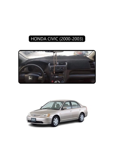 Honda Cıvıc 2000-2003torpido Koruma Halısı Siyah Kenar