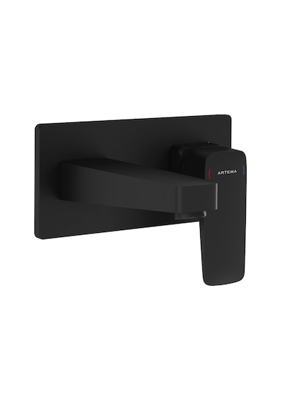 VitrA Root Square Ankastre Sıva Üstü Lavabo Bataryası Mat Siyah A4273836