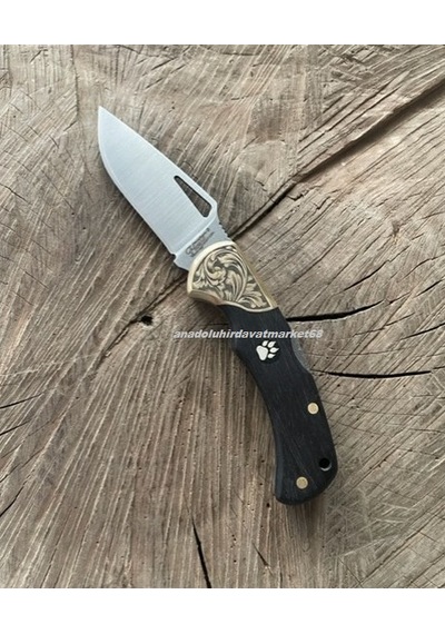 Dmr 4116n Çakı Özel Çelik Çakı Cep Çakısı Kamp Çakısı Klipsli Carbon 15cm Siyah
