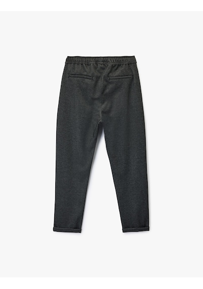 Koton Viskon Karışımlı Duble Paça Cepli Beli Bağcıklı Pantolon Antrasit 6sam40004hk Antrasit Koton Viskon Karışımlı Duble Paça Cepli Beli Bağcıklı Pantolon Antrasit 6sam40004hk Antrasit