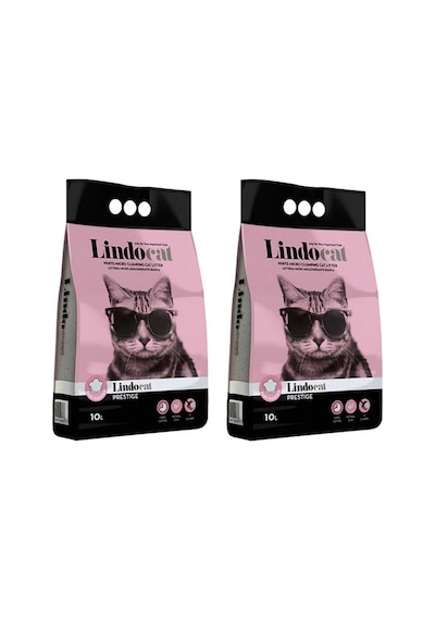Lindocat Bebek Pudralı İnce Taneli Topaklaşan Kedi Kumu 2 x 10 L