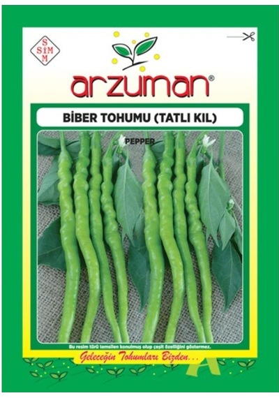 Arzuman Tatlı Kıl Biber Tohumu