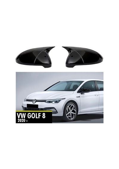 Volkswagen Golf Mk8 Batman Yarasa Ayna Kapağı Piano Black / 2020 -