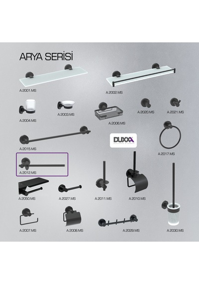 Arya Kağıt Havluluk Mat Siyah A.2012.ms