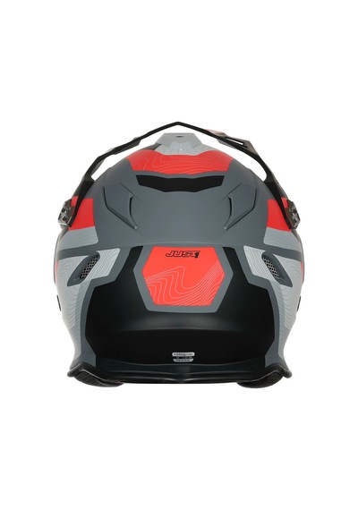 Just1 J34 Pro Globe Kapalı Motosiklet Kaskı Kırmızı Siyah Çok Renkli