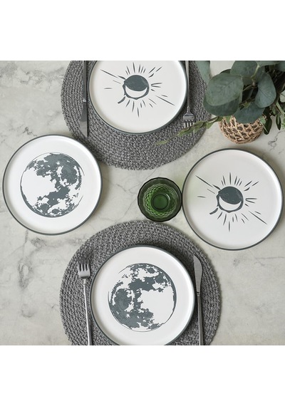 Black Shadow Nordic Pasta Tabağı 22 Cm 4 Adet 22981-82 Çok Renkli