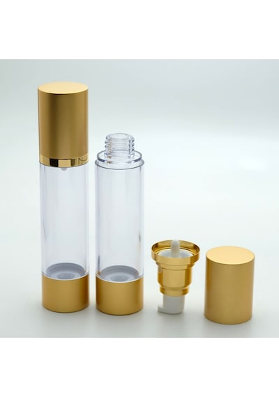 Boş Krem ve Losyon Şişesi 50 ML 4 Adet Airless Şişe