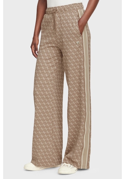 Guess 4g Allover Jacquard Pantolon V6yb27k5181 Kadın Pantolon V6yb27 K5181 Fnnı Kahve