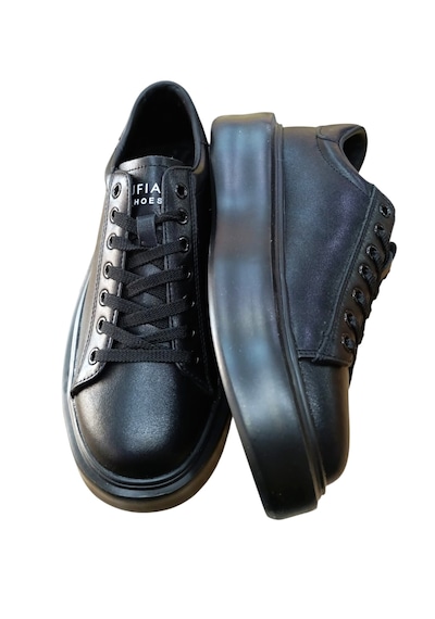 Lufian 11230234 Gage Erkek Deri Sneaker Ayakkabı Siyah Cilt Siyah1