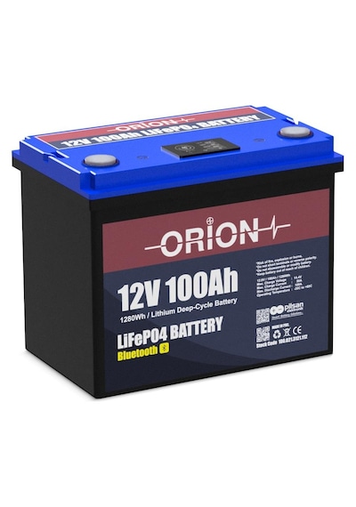 Orıon Akü Lıfepo4 12100b 12v 100ah Bluetooth Ekranlı