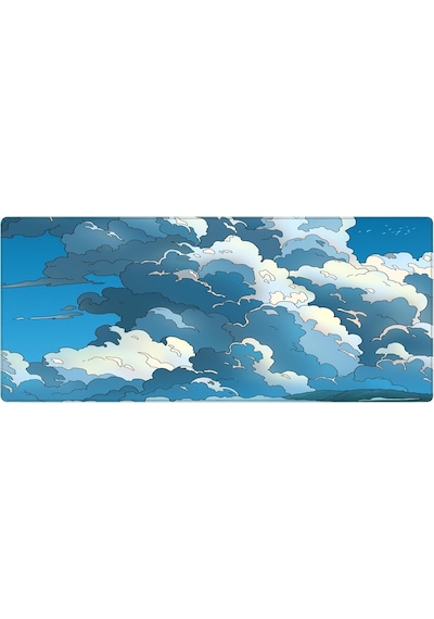 Gaming Mouse Pad 70x30 Mouse Pad Xl Büyük Oyuncu Mouse Pad Speed Bulut Mousepad Blue Cloud, 70x30 Cm 3mm Kalınlık