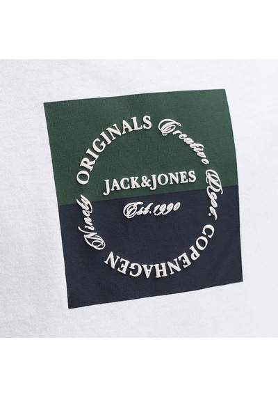 Jack & Jones Jack&jones Catskills Square Brand Erkek Çocuk Beyaz Tişört
