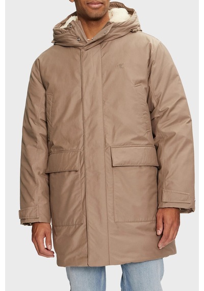 Calvin Klein Erkek Parka J30j326082 Pav Gri Gri