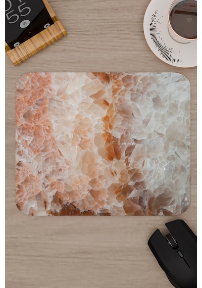 Renkli Mermer Kaymaz Dikişli Kauçuk Oyuncu Mousepad V2 - 22x18 Gaming Mouse Pad Fare Altlığı