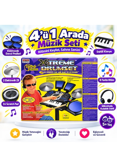 Elektronik Davul Ritim Org Dj Seti