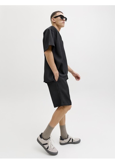 Jack & Jones Jack Jones Erkek Rahat Kesim Jogger Günlük Şort 12288550 Siyah