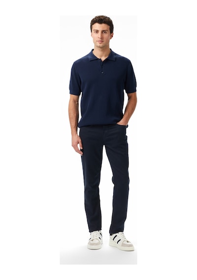 Nautica Erkek Lacivert Regular Fit Kısa Kollu Triko Düz S55110t Lacivert