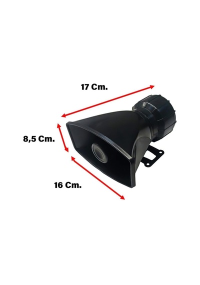 Oto Polis Sireni Uzaktan Kumandalı 4 Sesli 12 Volt 50 Watt