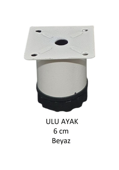 Ulu Ayak 06cm Vidalar Dahil Beyaz Beyaz