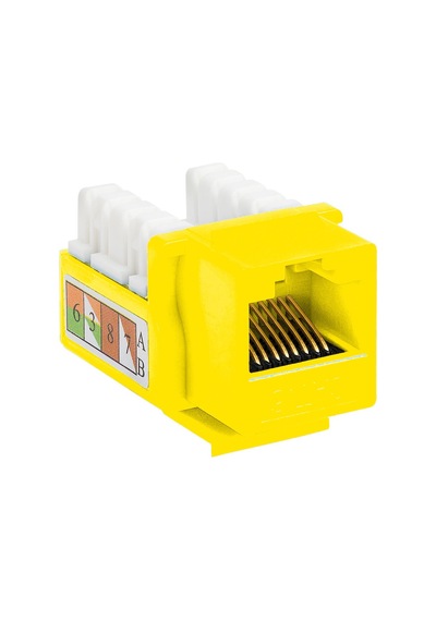 Hcs J6e-00874-yel Cat6 Utp Keystone Jack Sarı 5'li Paket