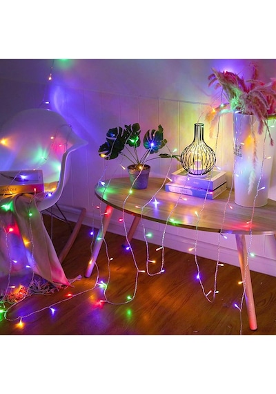Renkli Yılbaşı Ağacı Işığı 10 Metre Renkli Led Işık Renkli Noel Işığı Renkli İp Led Işık 220vfişli Gün Işığı