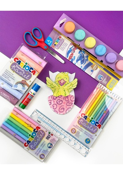 Carioca Pastel Tempera Suluboya Süper Yıkanabilir Fırçalı 25 ML 6 Renk