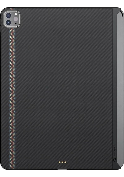 Apple Uyumlu iPad  Pro 11 2020 2.nesil Kılıf Aramid Fiber Pitaka Ultra-slim Classic Serisi Siyah-kırmızı