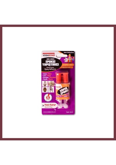Storeşahin 6ml Şırınga Epoksi Yapıştırıcı 1 Adet Shn0720 Çok Renkli