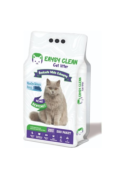 Eaysy Clean Marsilya Sabun Kokulu İnce Taneli Topaklaşan Bentonit Kedi Kumu 20 L
