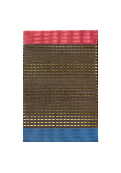 Ikea Bartrad Halı 60 X 90 Cm Kahverengi - Kırmızı - Mavi Çok Renkli
