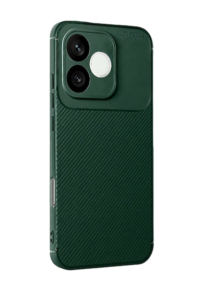 Apsuwa Honor 600 Lite Kılıf Negro Karbon Desen Silikon Yeşil