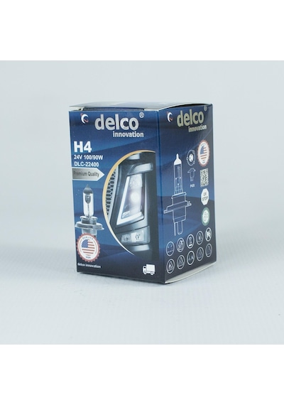 Delco U.s.a H4 Halogen Far Ampulü 24 Volt 100/90w Tırnaklı 10 Adet