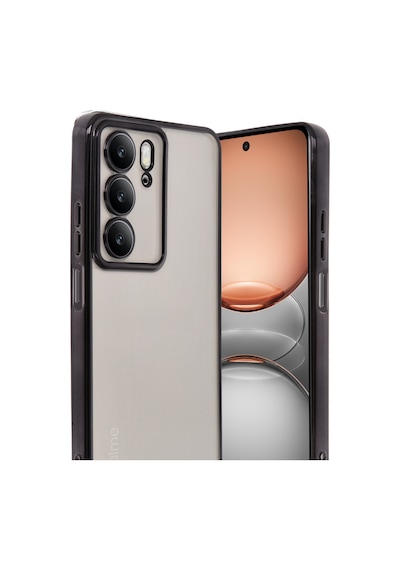 Realme C75 4g Uyumlu Kılıf Lensli Silikon - Siyah