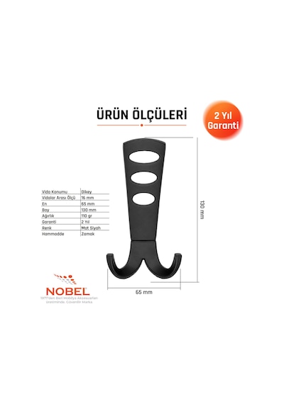 Seylan Portmanto Askısı, Metal Vestiyer Askısı, Matsiyah, Duvar Ve Dolap Askılığı 5'li Set Vidalı Matsi Yah