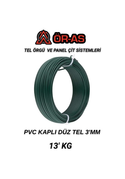 Pvc - Kaplı Düz Tel - 3 Mm Kalınlık - 13 -kg