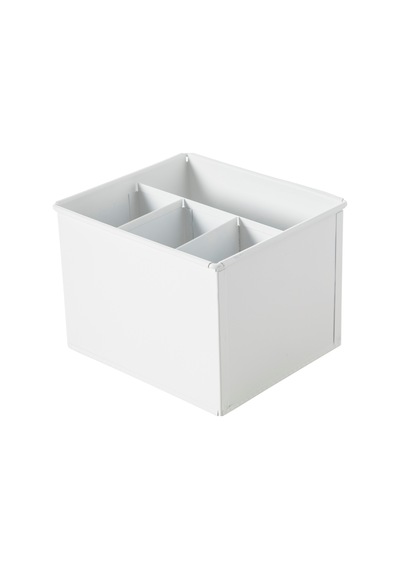 Mudo Home Roma Bölmeli Düzenleyici Mat Beyaz 19x16x13
