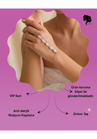 Vip Özel Seri Çiçek Model Elmas Görünümlü Zirkon Taşlı Şahmeran Gümüş