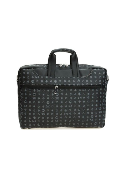 Bilik Deri Monogram Siyah Unisex Laptop & Evrak Çantası BRIEFCASE Siyah