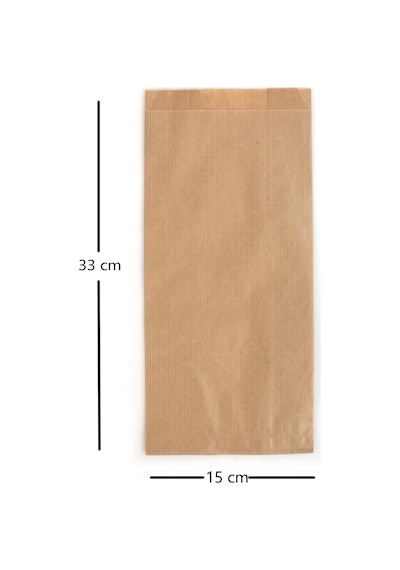 Anadolu Kağıtçılık Çizgili Şamua Kraft Kese Kağıdı 10 KG 500 G 15 x 33 CM