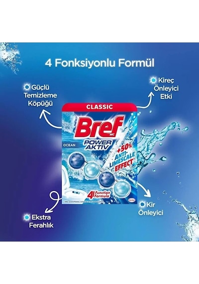 Power Aktiv Klozet Bloğu Okyanus Kokulu 2 Li Set 2pk 1