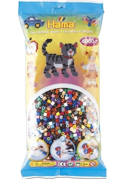 Hama Boncuk Midi 6.000 Lik Poşet - 22 Renk 205-67