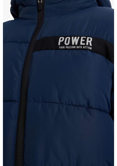 Defacto Erkek Çocuk Su İtici Kapüşonlu Polar Astarlı Parka E9374a825wnnv146 Lacivert-nv146