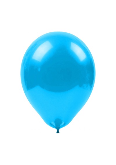 Metalik Mavi Balon 10'Lu Paket