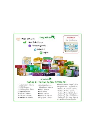 Organicsun Doğal Keçi Sütü Sabunu 2 x 140 G