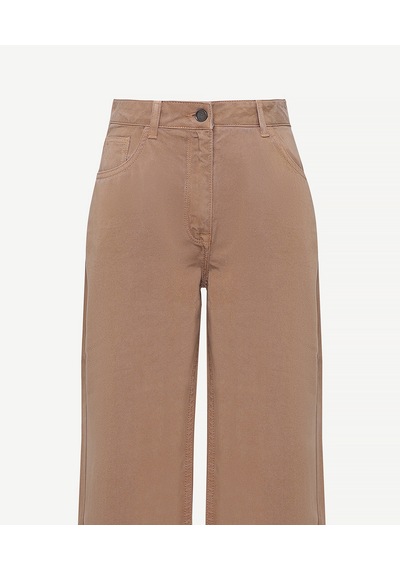 Yargıcı Düz Yüksek Bel Pantolon 26ykpn3060x 008 Camel
