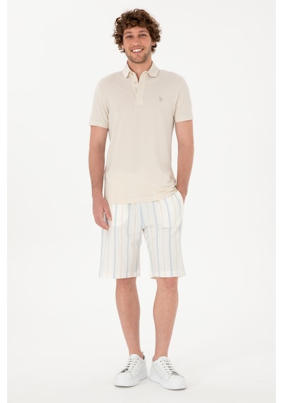 U.s. Polo Assn. Erkek Beyaz Şort Örme 50300021-vr013 Beyaz