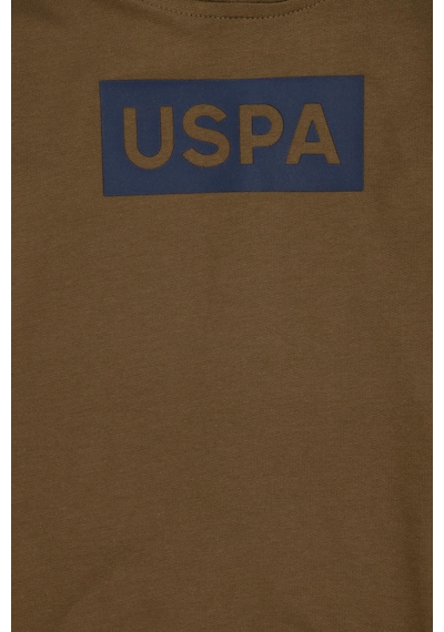 U.S. Polo Assn. Erkek Çocuk Haki Kapüşonlu Sweatshirt 50289125-VR027