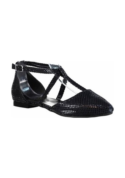 Fox Shoes Siyah Kadın Babet D726537307